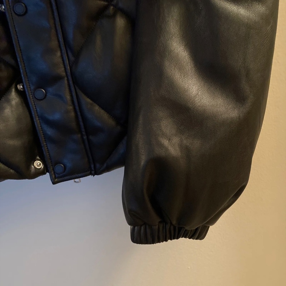 Revolve Pistola Callista Puffer Jacket Removable Sleeves Black Size Large - Picture 14 of 16